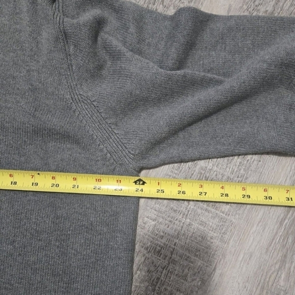 Tommy Hilfiger Vintage Knitted Sweater Unisex L/XL Retro 90s Y2K Gray Cotton - Picture 11 of 11